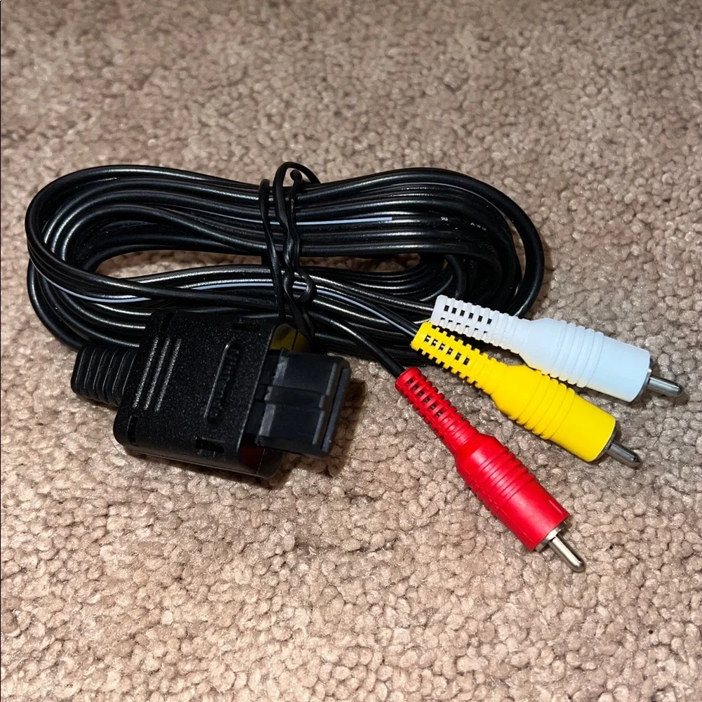 NINTENDO Vintage 1990s OEM Original Super Nintendo SNES 64 N64 AV Cord